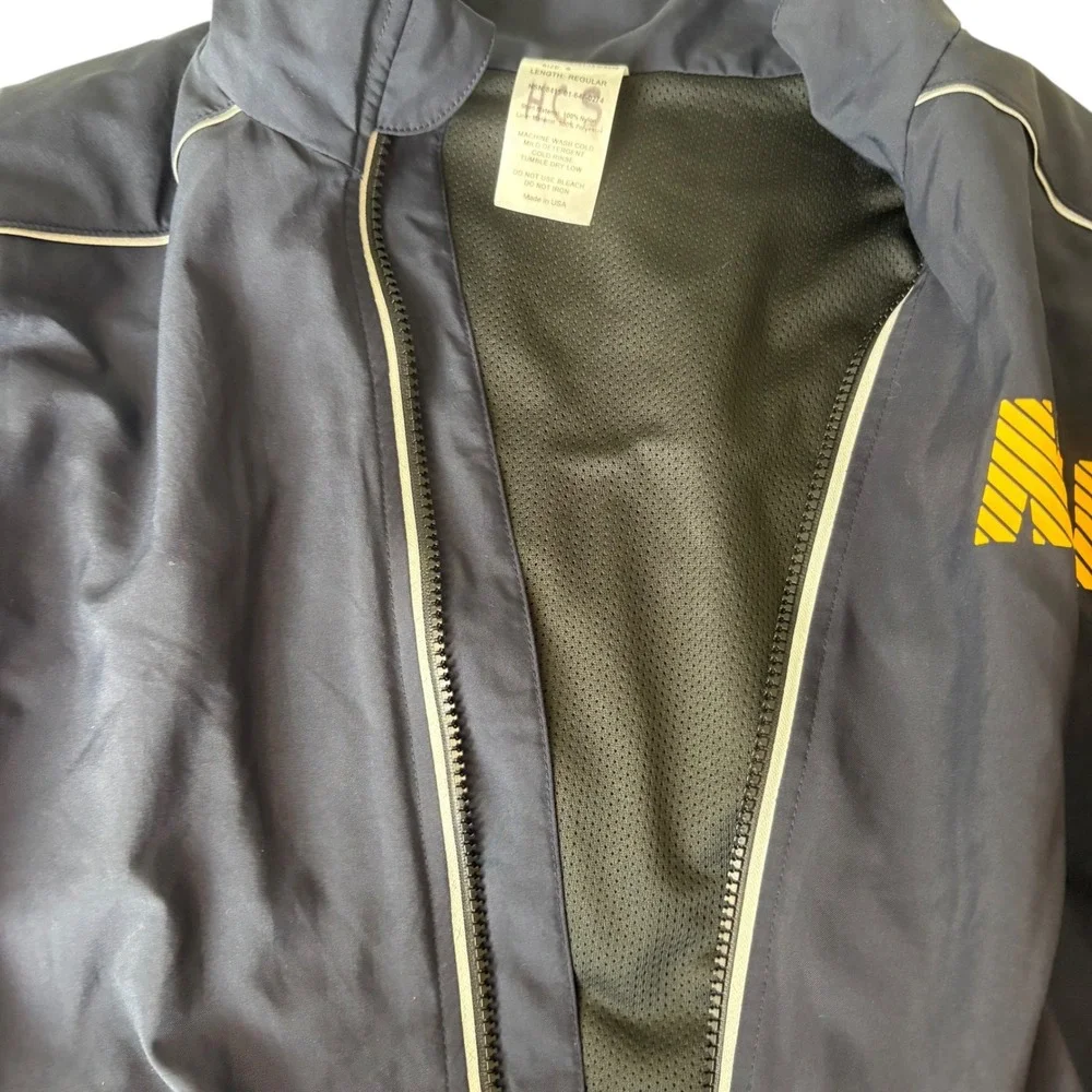 Navy Jacket Windbreaker Full Zip Lightweight Mens‎ Small Military